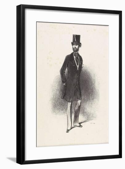 Costume D'Hiver, Par Humann, 1846-Paul Gavarni-Framed Giclee Print