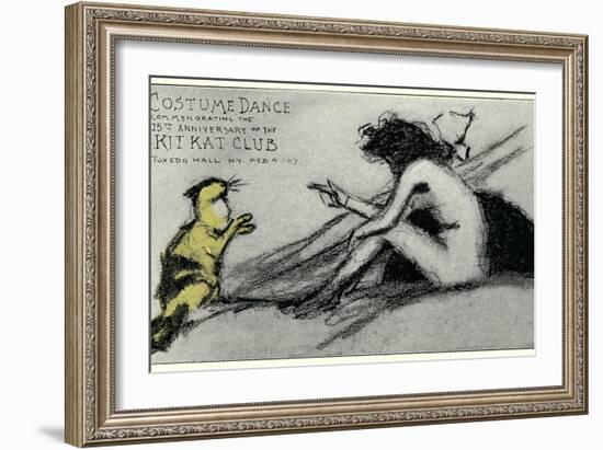 Costume Dance at Kit Kat Club Announcement-null-Framed Giclee Print