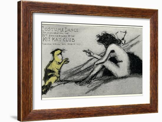 Costume Dance at Kit Kat Club Announcement-null-Framed Giclee Print