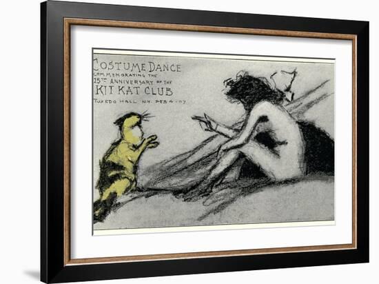 Costume Dance at Kit Kat Club Announcement-null-Framed Giclee Print