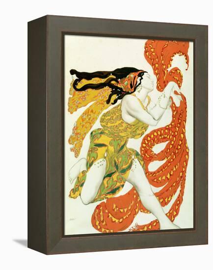 Costume Design for a Bacchante in "Narcisse" by Tcherepnin, 1911-Leon Bakst-Framed Premier Image Canvas