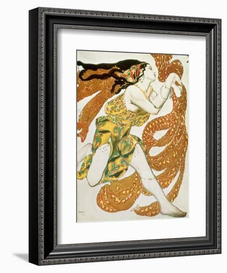 Costume Design for a Bacchante in "Narcisse" by Tcherepnin, 1911-Leon Bakst-Framed Giclee Print