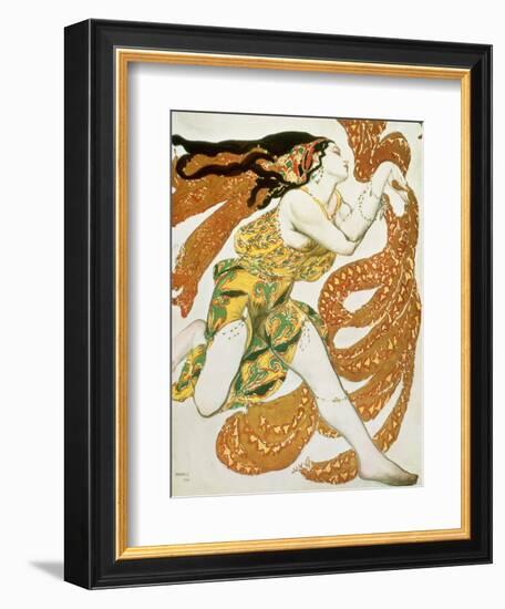 Costume Design for a Bacchante in "Narcisse" by Tcherepnin, 1911-Leon Bakst-Framed Giclee Print