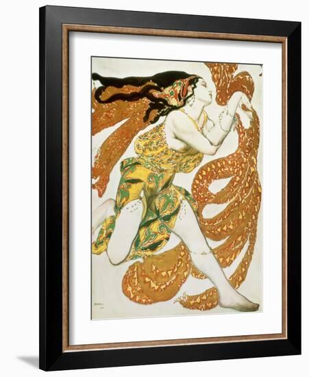 Costume Design for a Bacchante in "Narcisse" by Tcherepnin, 1911-Leon Bakst-Framed Giclee Print