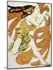 Costume Design for a Bacchante in "Narcisse" by Tcherepnin, 1911-Leon Bakst-Mounted Giclee Print