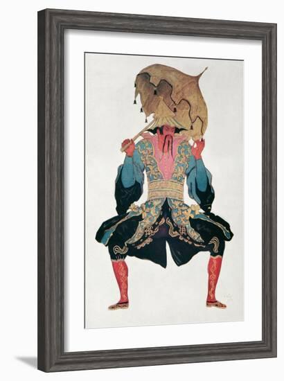 Costume Design For a Chinaman, from Sleeping Beauty, 1921-Leon Bakst-Framed Giclee Print