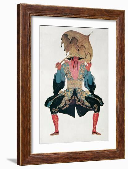 Costume Design For a Chinaman, from Sleeping Beauty, 1921-Leon Bakst-Framed Giclee Print