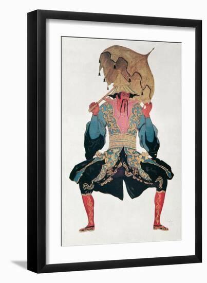 Costume Design For a Chinaman, from Sleeping Beauty, 1921-Leon Bakst-Framed Giclee Print