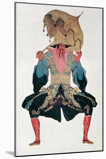 Costume Design For a Chinaman, from Sleeping Beauty, 1921-Leon Bakst-Mounted Giclee Print