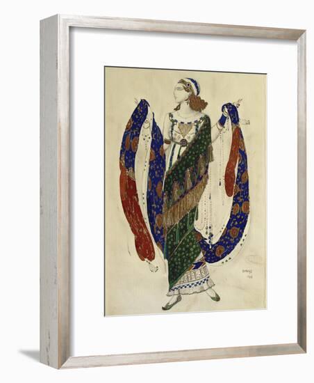 Costume Design for a Dancer from 'Cleopatra', 1910-Leon Bakst-Framed Premium Giclee Print