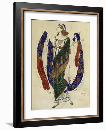 Costume Design for a Dancer from 'Cleopatra', 1910-Leon Bakst-Framed Premium Giclee Print