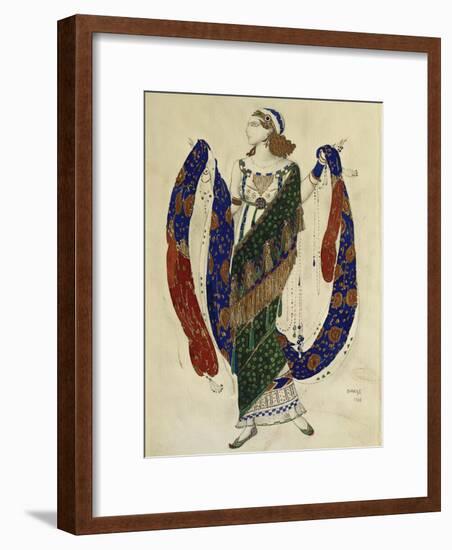 Costume Design for a Dancer from 'Cleopatra', 1910-Leon Bakst-Framed Premium Giclee Print