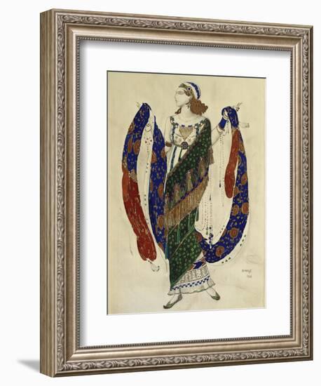 Costume Design for a Dancer from 'Cleopatra', 1910-Leon Bakst-Framed Giclee Print