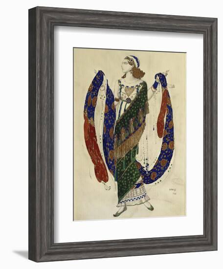 Costume Design for a Dancer from 'Cleopatra', 1910-Leon Bakst-Framed Giclee Print