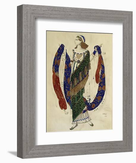 Costume Design for a Dancer from 'Cleopatra', 1910-Leon Bakst-Framed Giclee Print