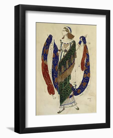 Costume Design for a Dancer from 'Cleopatra', 1910-Leon Bakst-Framed Giclee Print
