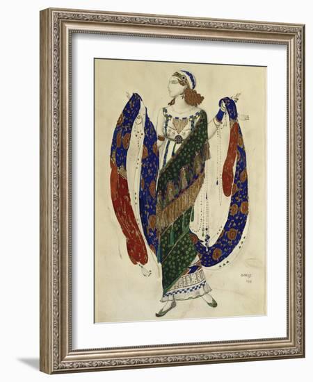 Costume Design for a Dancer from 'Cleopatra', 1910-Leon Bakst-Framed Giclee Print