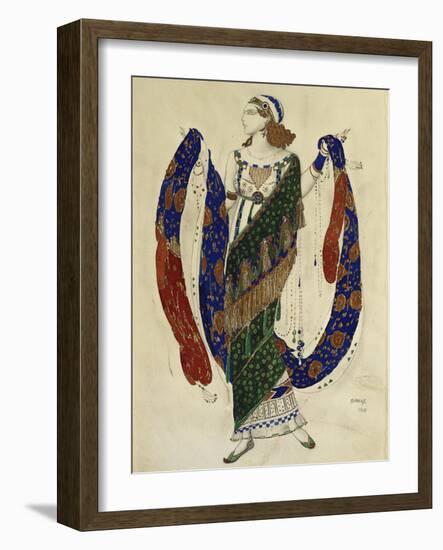 Costume Design for a Dancer from 'Cleopatra', 1910-Leon Bakst-Framed Giclee Print