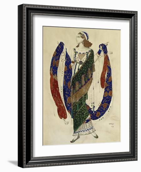 Costume Design for a Dancer from 'Cleopatra', 1910-Leon Bakst-Framed Giclee Print