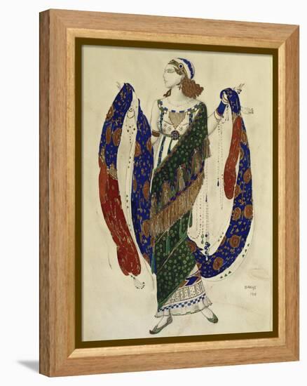 Costume Design for a Dancer from 'Cleopatra', 1910-Leon Bakst-Framed Premier Image Canvas