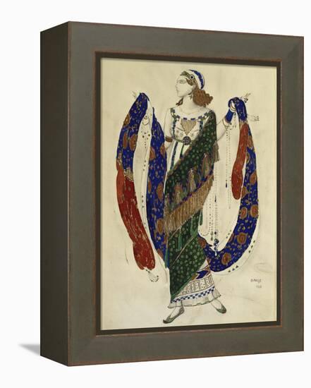 Costume Design for a Dancer from 'Cleopatra', 1910-Leon Bakst-Framed Premier Image Canvas