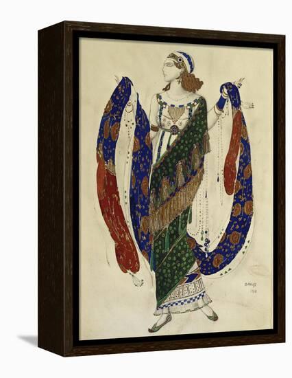 Costume Design for a Dancer from 'Cleopatra', 1910-Leon Bakst-Framed Premier Image Canvas