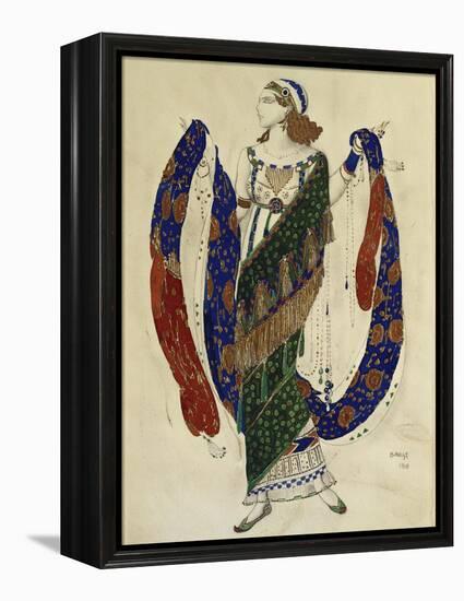 Costume Design for a Dancer from 'Cleopatra', 1910-Leon Bakst-Framed Premier Image Canvas