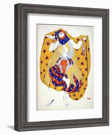 Costume Design for a Dancer in 'Scheherazade', a Ballet First Produced by Diaghilev-Leon Bakst-Framed Giclee Print