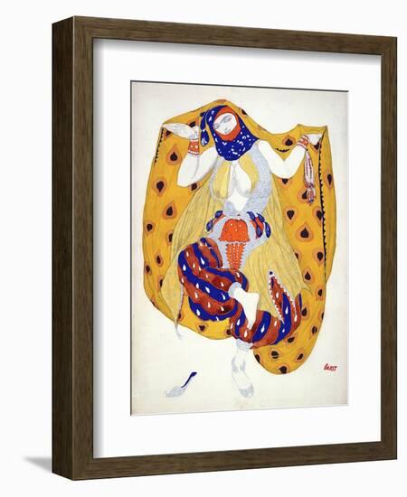 Costume Design for a Dancer in 'Scheherazade', a Ballet First Produced by Diaghilev-Leon Bakst-Framed Giclee Print