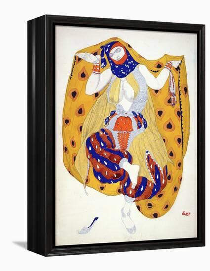 Costume Design for a Dancer in 'Scheherazade', a Ballet First Produced by Diaghilev-Leon Bakst-Framed Premier Image Canvas