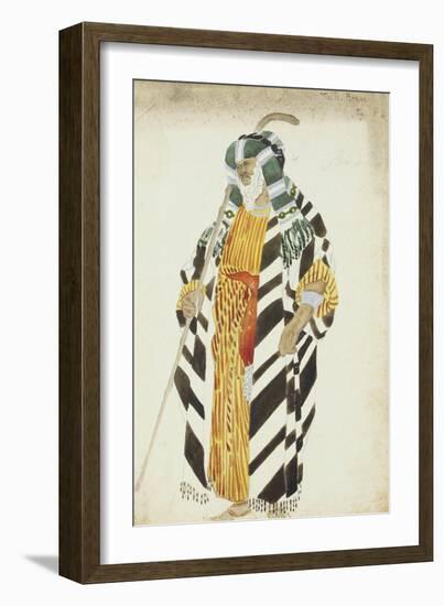 Costume Design for a Dancer in Suite Arabe-Leon Bakst-Framed Giclee Print