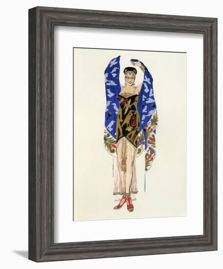 Costume Design for a Dancing Girl-Leon Bakst-Framed Giclee Print