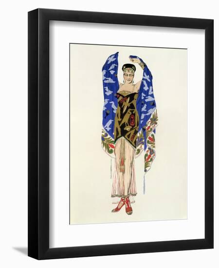 Costume Design for a Dancing Girl-Leon Bakst-Framed Giclee Print