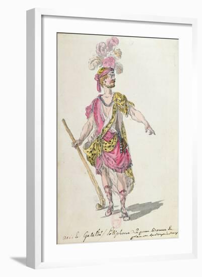 Costume Design for a Performance in Paris in 1762 of Lully's Opera 'Acis Et Galatee'-Nicolas Boquet-Framed Giclee Print