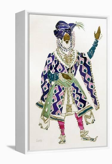 Costume Design for a Sultan (W/C on Paper)-Leon Bakst-Framed Premier Image Canvas