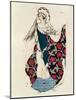 Costume Design for a Woman, from Judith, 1922-Leon Bakst-Mounted Giclee Print