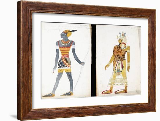 Costume Design for 'Ammoun', Depicting a Nubian Male Dancer-Leon Bakst-Framed Giclee Print