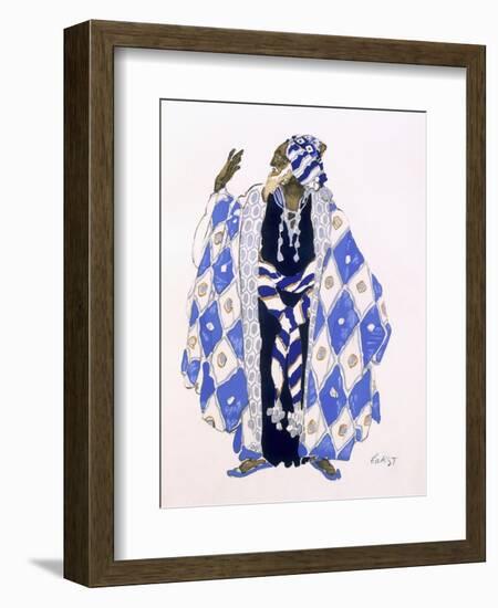 Costume Design for an Old Man for 'The Martyrdom of St. Sebastian' by Gabriele D'Annunzio-Leon Bakst-Framed Giclee Print