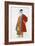 Costume Design for an Old Man in a Red Coat (Colour Litho)-Leon Bakst-Framed Giclee Print