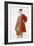 Costume Design for an Old Man in a Red Coat (Colour Litho)-Leon Bakst-Framed Giclee Print