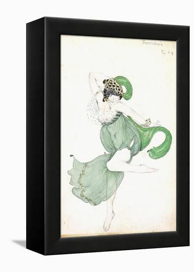 Costume Design for 'Bacchanale', Soloist Ballerina-Leon Bakst-Framed Premier Image Canvas