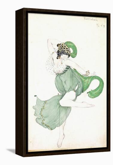 Costume Design for 'Bacchanale', Soloist Ballerina-Leon Bakst-Framed Premier Image Canvas