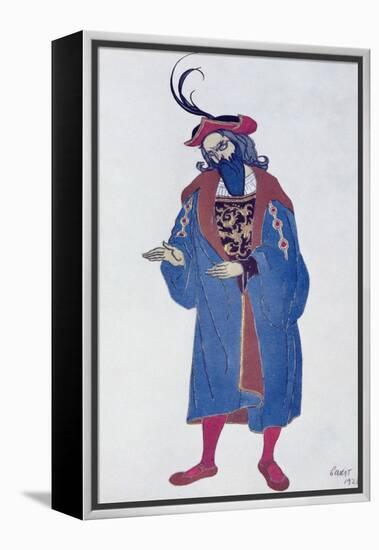 Costume Design for Blue-Beard, from Sleeping Beauty, 1921-Leon Bakst-Framed Premier Image Canvas