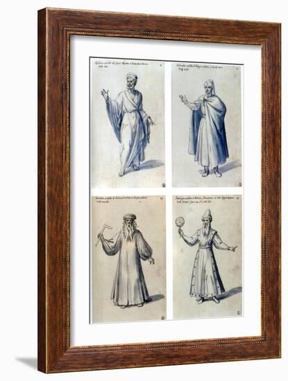 Costume Design for Classical Figures, 16th Century-Giuseppe Arcimboldi-Framed Giclee Print