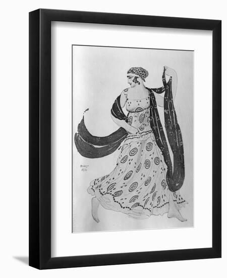 Costume Design for 'Cleopatra', 1910-Leon Bakst-Framed Giclee Print