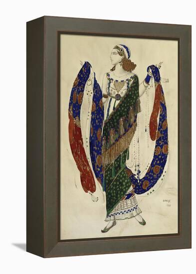 Costume Design for Cleopatra - a Dancer-Leon Bakst-Framed Premier Image Canvas