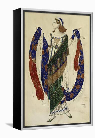 Costume Design for Cleopatra - a Dancer-Leon Bakst-Framed Premier Image Canvas