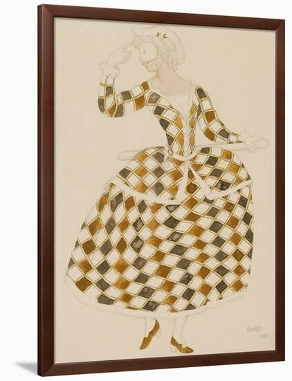 Costume Design for Columbine, from Sleeping Beauty, 1921-Leon Bakst-Framed Premium Giclee Print