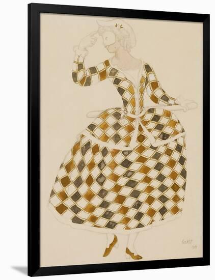 Costume Design for Columbine, from Sleeping Beauty, 1921-Leon Bakst-Framed Premium Giclee Print