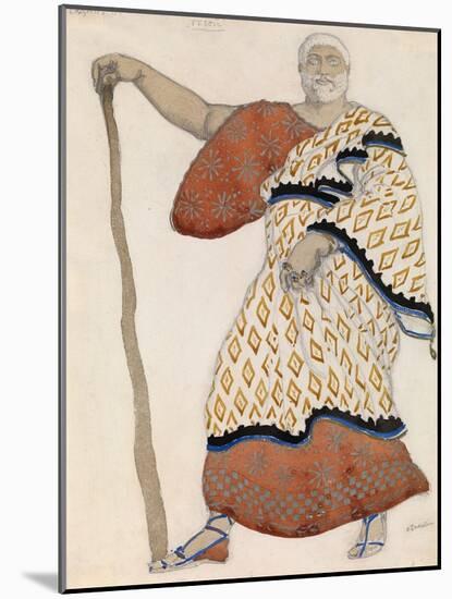 Costume Design for Drama Oedipus at Colonus by Sophocles, 1904-Léon Bakst-Mounted Giclee Print